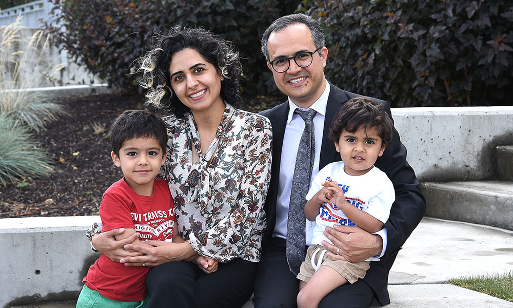 Mohsen Zardadi and his family