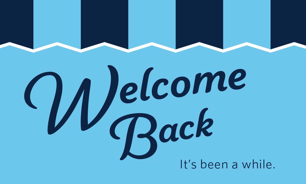 Welcome Back graphic